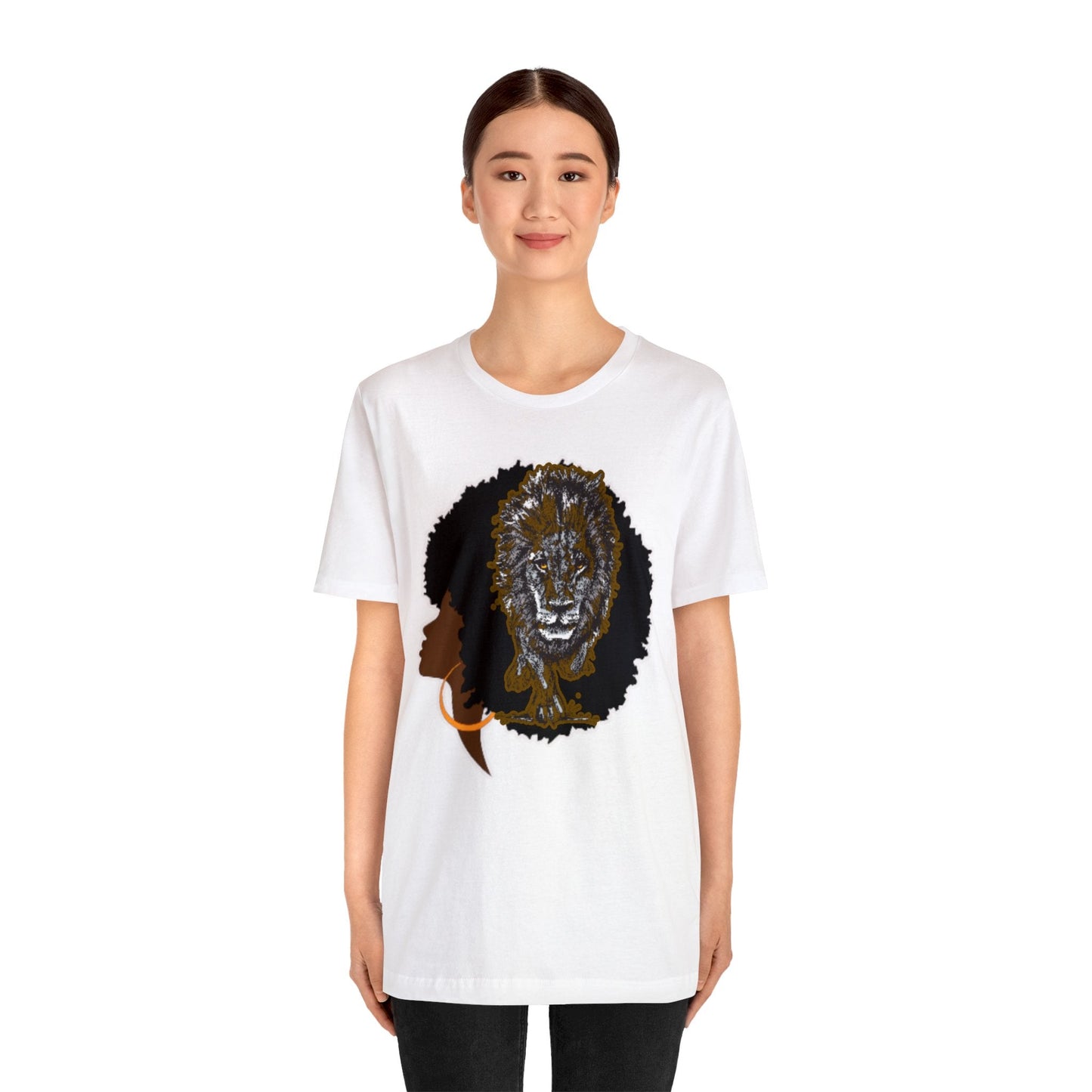 Female Afro Lion, Power Mindset, Shirt for Powerful Female, Royal Feminine Shirt - Mighty Lifestyle