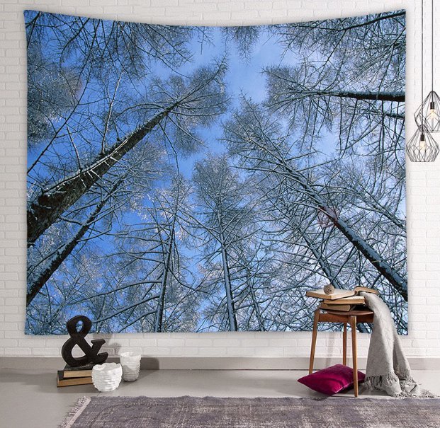 Forest Art Hanging Tapestry | Beautiful Natural Forest Printed Large Wall Tapestry Wall Art Decor - Mighty Lifestyle
