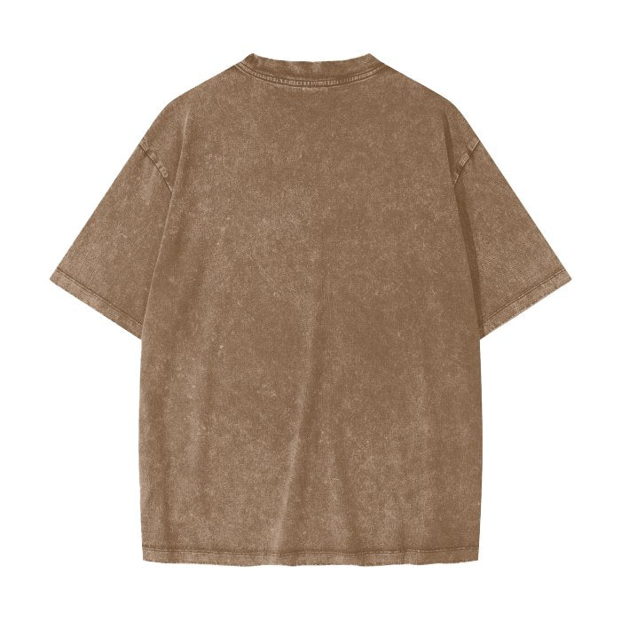 Forever a Baller Basketball Shirt Streetwear American Vintage Waxed Dyed Washed Heavyweight 100% Cotton T-Shirt - Mighty Lifestyle