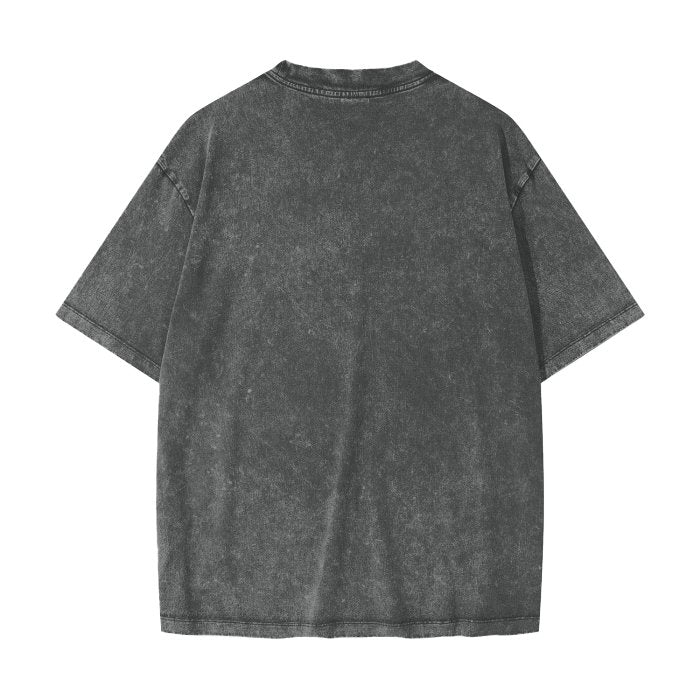 Forever a Baller Basketball Shirt Streetwear American Vintage Waxed Dyed Washed Heavyweight 100% Cotton T-Shirt - Mighty Lifestyle