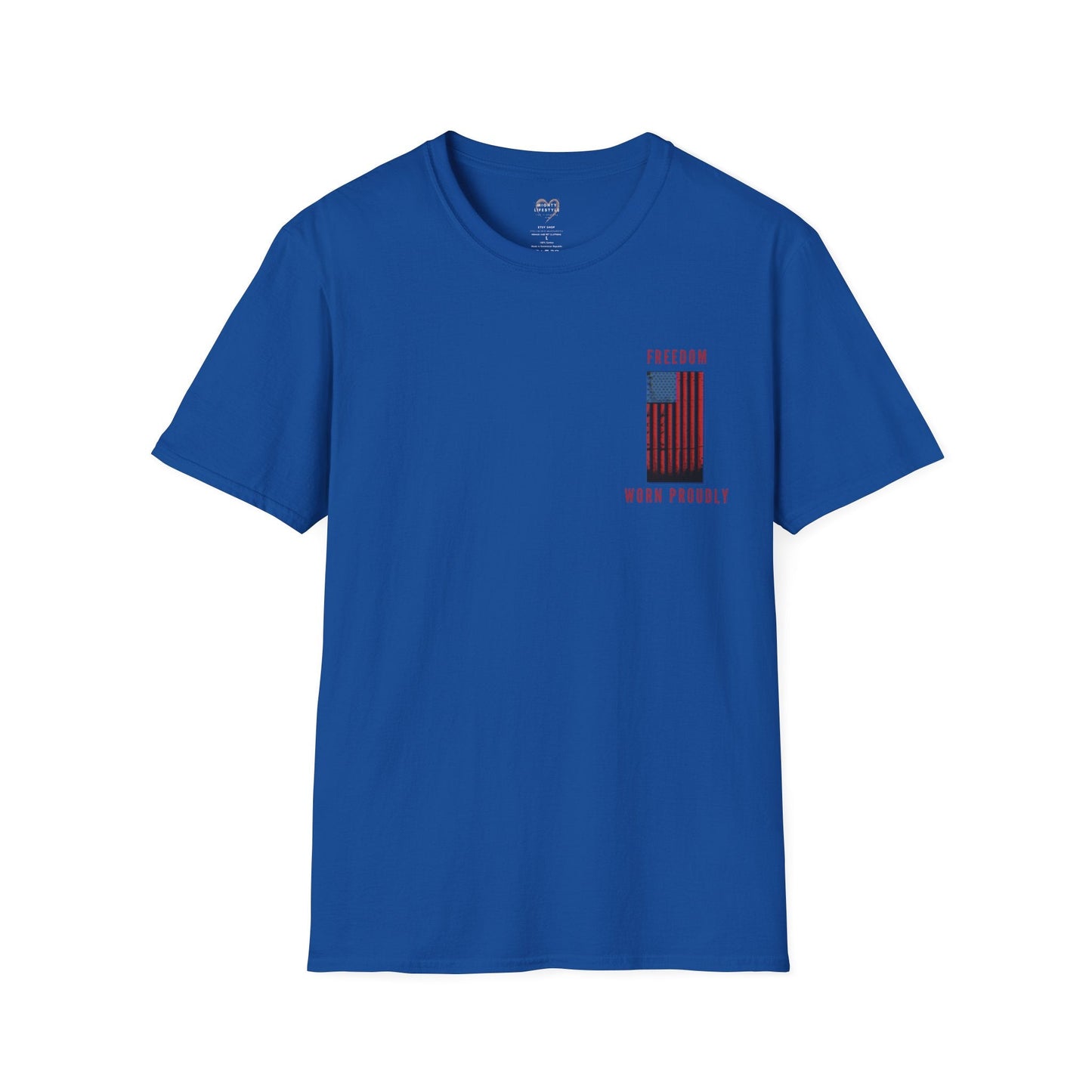 Freedom Worn Proudly Shirt, American Shirt, American Pride, Patriot Shirt, Labor Day, American Tee, USA - Mighty Lifestyle
