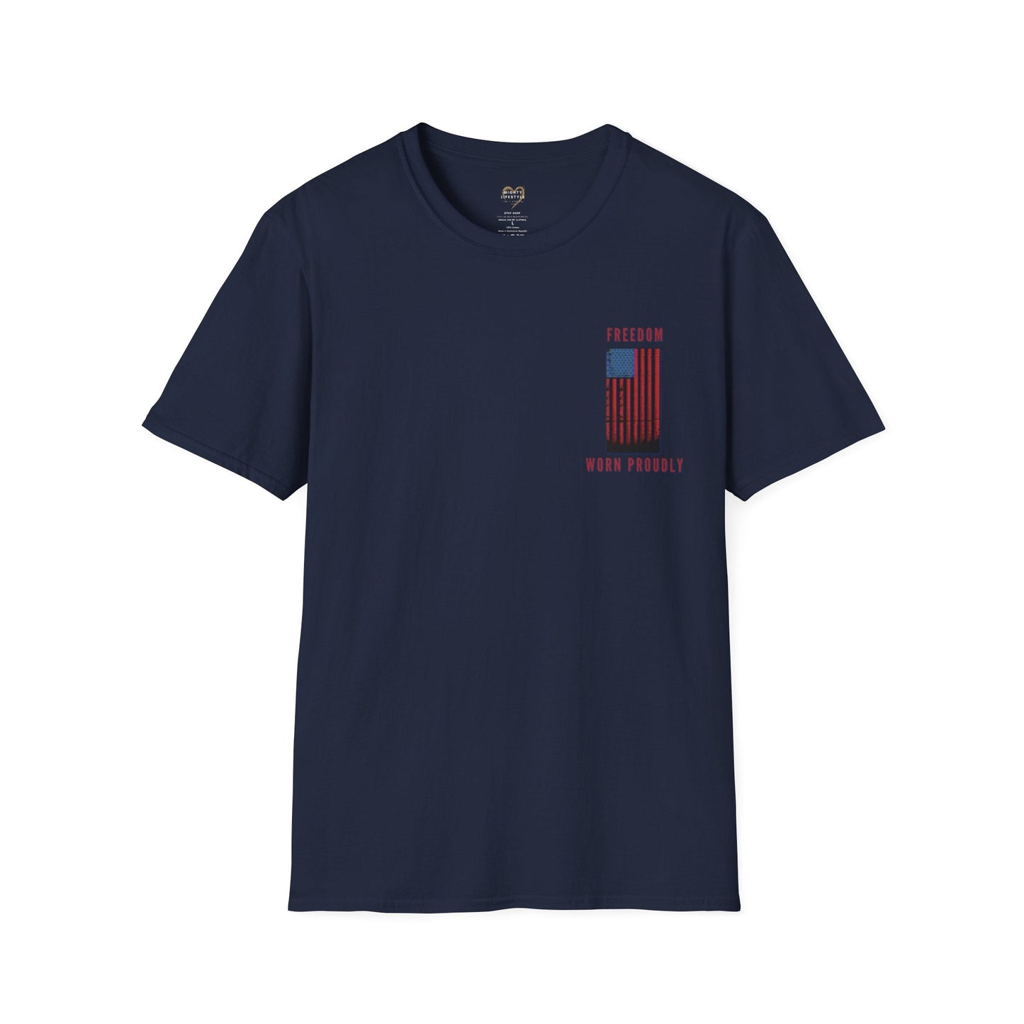 Freedom Worn Proudly Shirt, American Shirt, American Pride, Patriot Shirt, Labor Day, American Tee, USA - Mighty Lifestyle