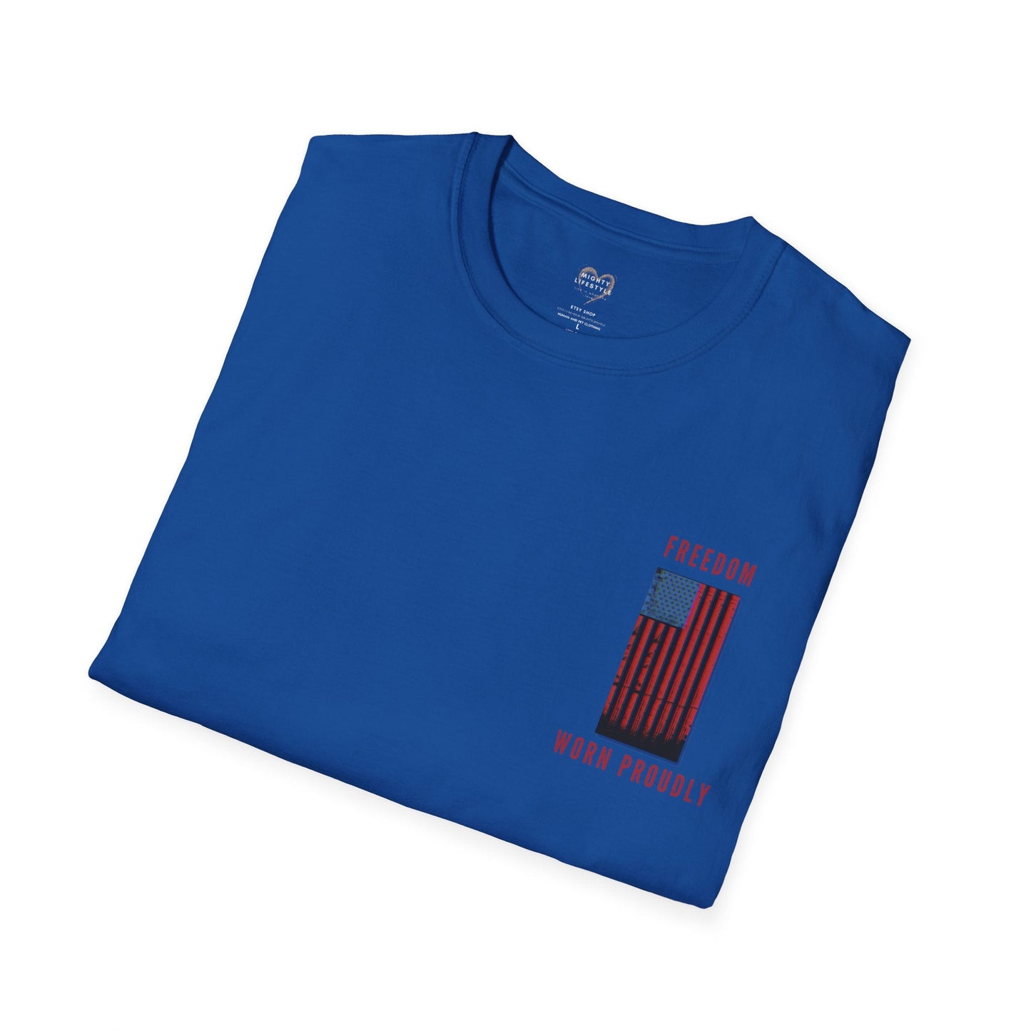 Freedom Worn Proudly Shirt, American Shirt, American Pride, Patriot Shirt, Labor Day, American Tee, USA - Mighty Lifestyle