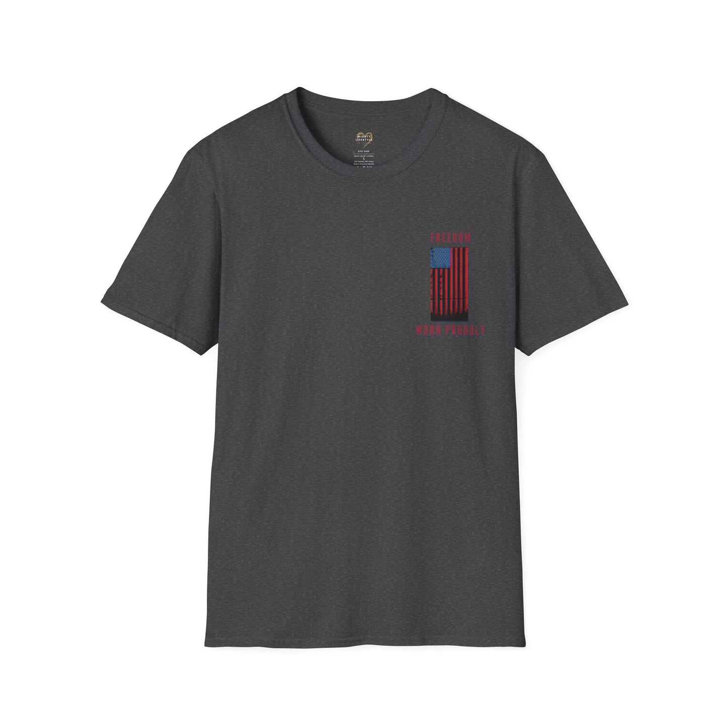 Freedom Worn Proudly Shirt, American Shirt, American Pride, Patriot Shirt, Labor Day, American Tee, USA - Mighty Lifestyle