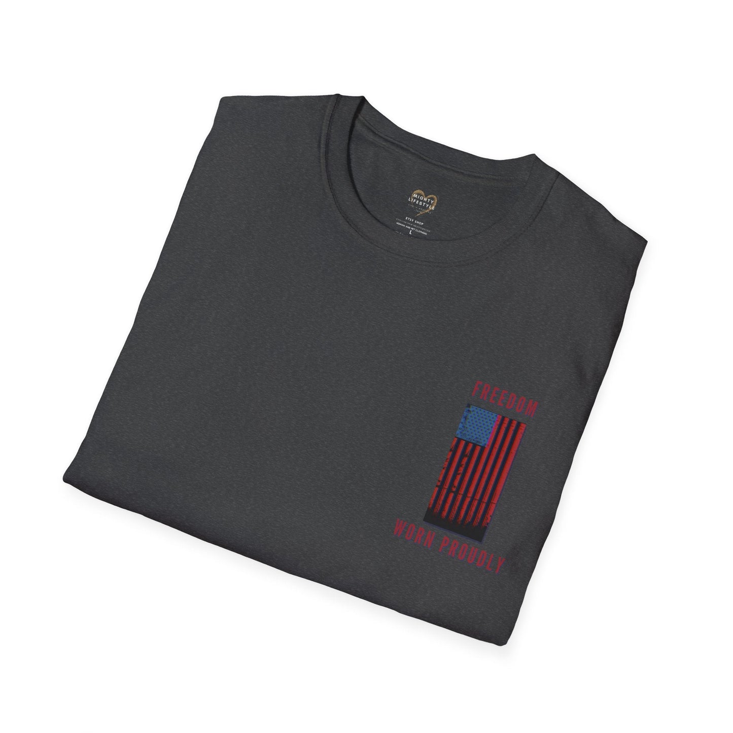 Freedom Worn Proudly Shirt, American Shirt, American Pride, Patriot Shirt, Labor Day, American Tee, USA - Mighty Lifestyle