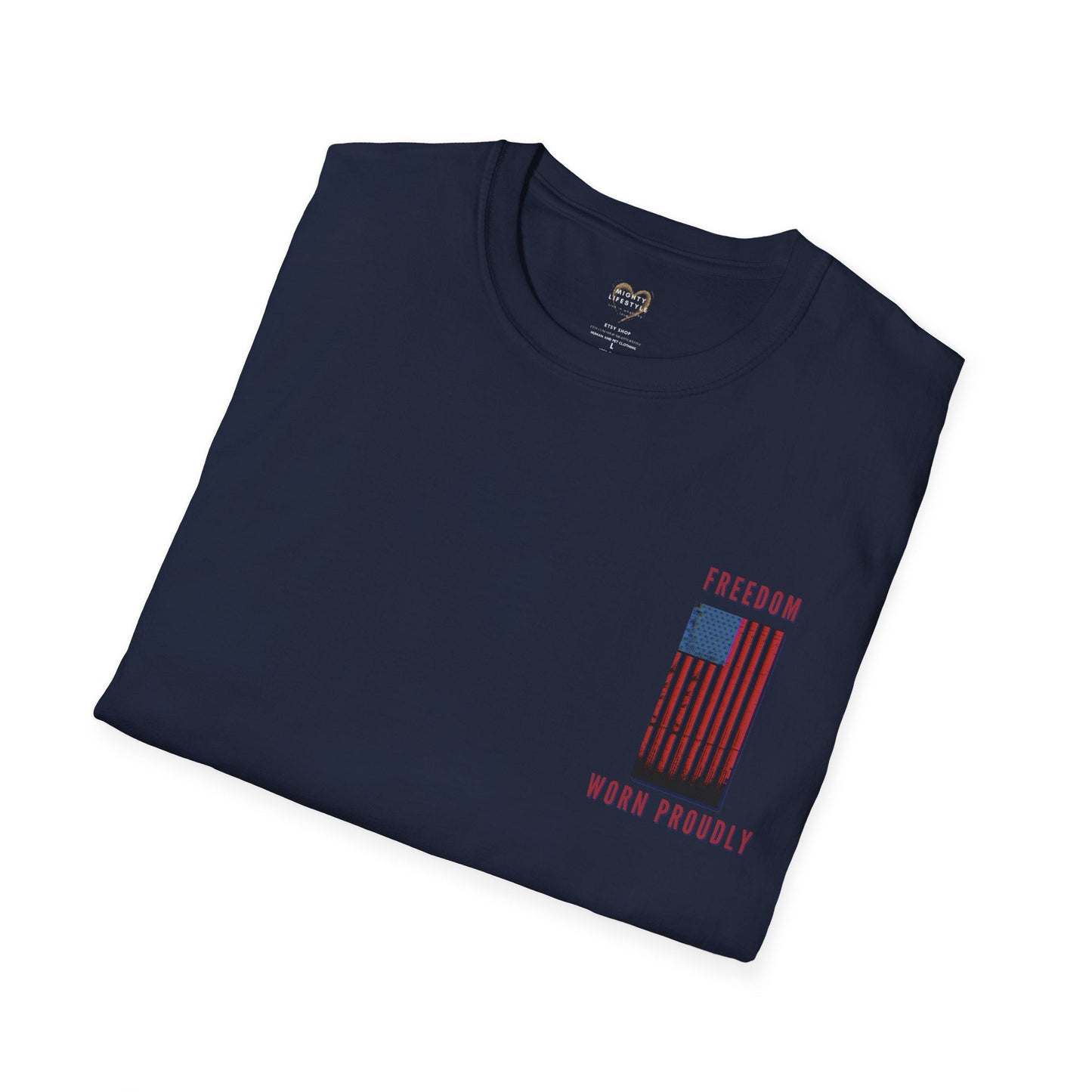 Freedom Worn Proudly Shirt, American Shirt, American Pride, Patriot Shirt, Labor Day, American Tee, USA - Mighty Lifestyle