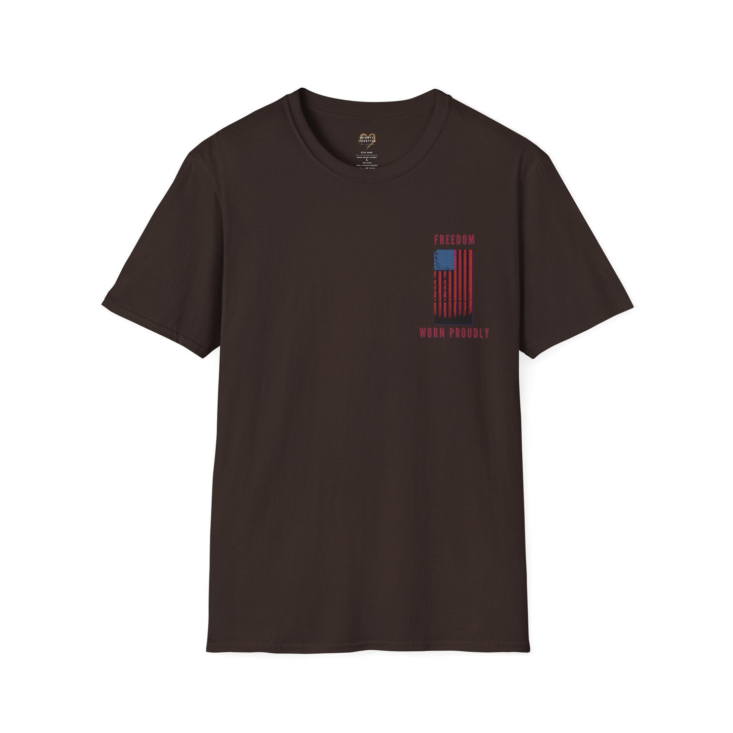 Freedom Worn Proudly Shirt, American Shirt, American Pride, Patriot Shirt, Labor Day, American Tee, USA - Mighty Lifestyle