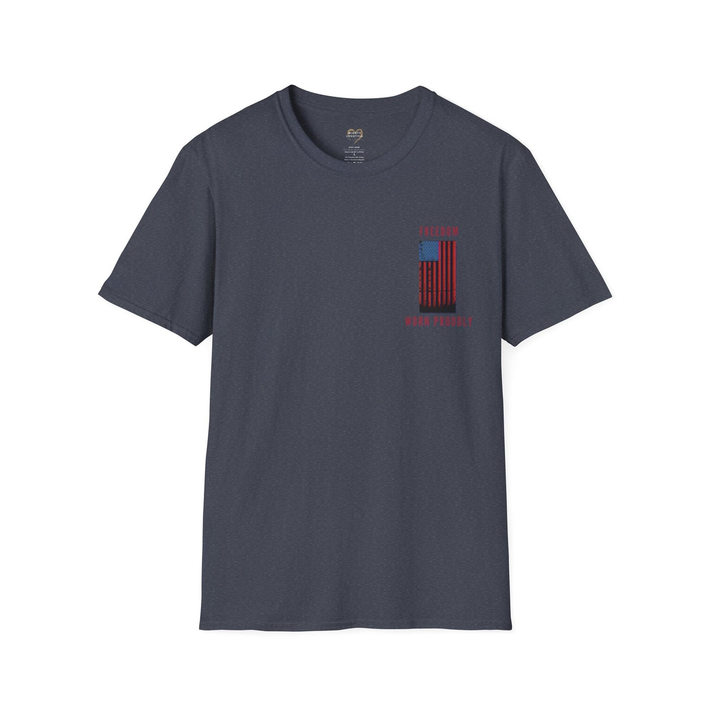 Freedom Worn Proudly Shirt, American Shirt, American Pride, Patriot Shirt, Labor Day, American Tee, USA - Mighty Lifestyle