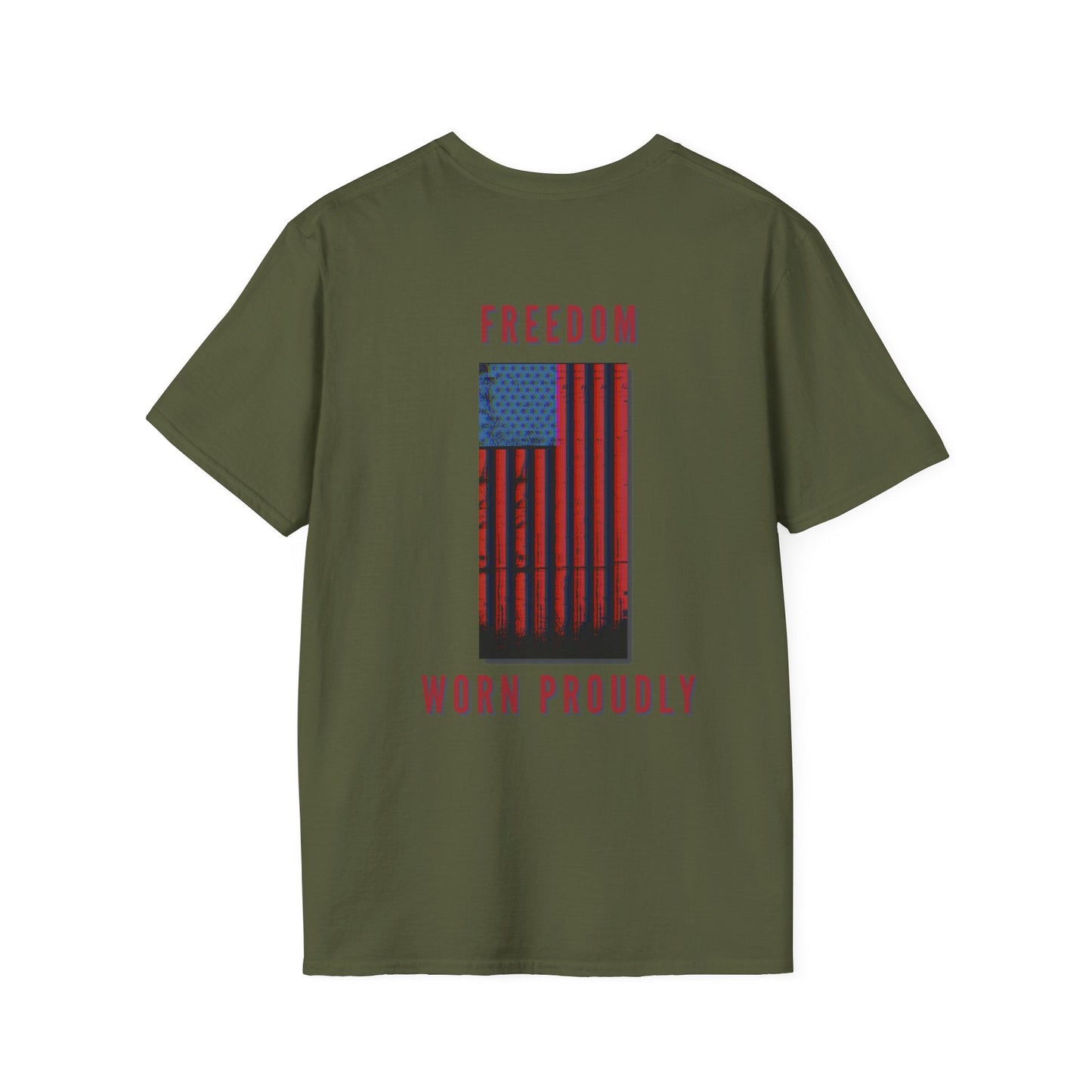 Freedom Worn Proudly Shirt, American Shirt, American Pride, Patriot Shirt, Labor Day, American Tee, USA - Mighty Lifestyle