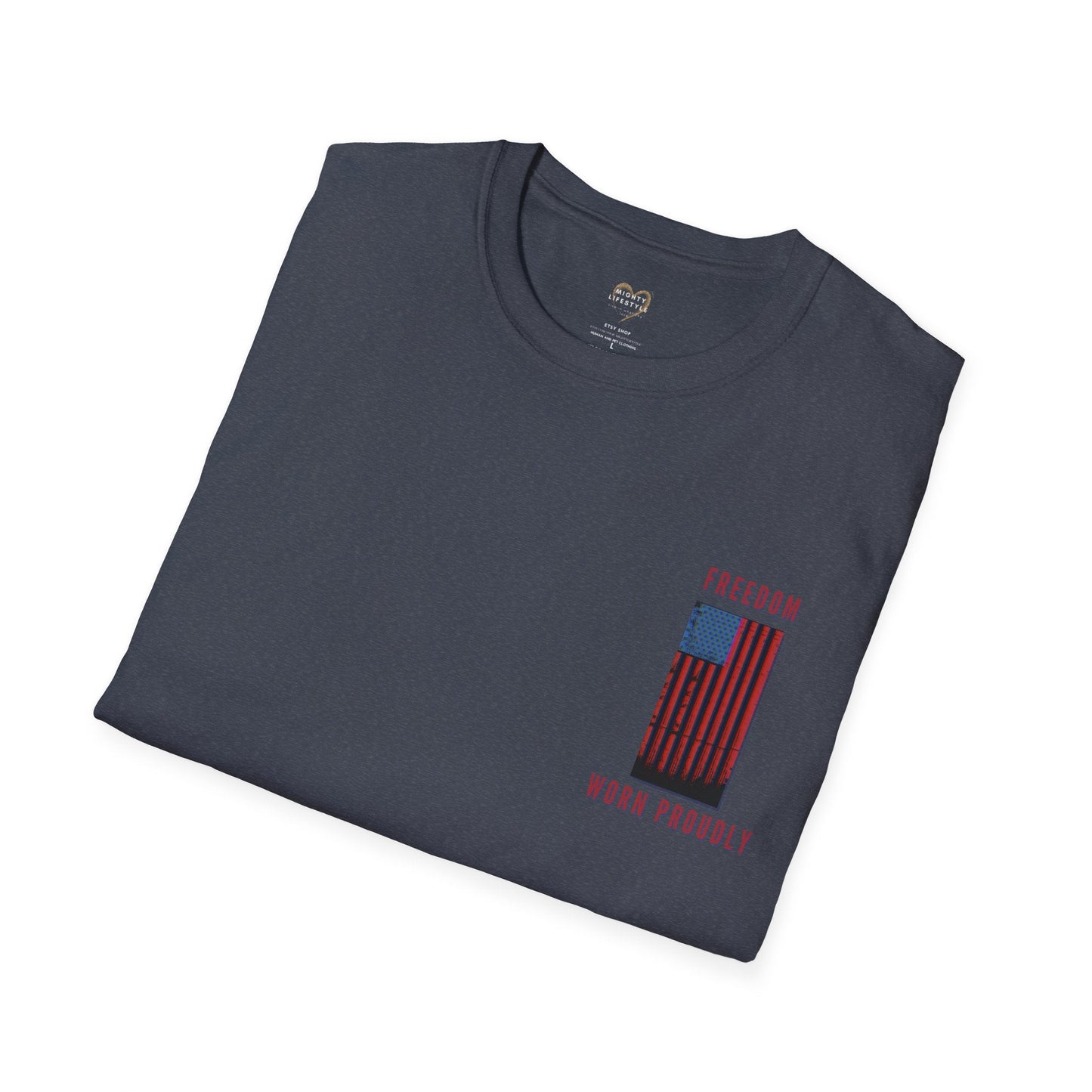 Freedom Worn Proudly Shirt, American Shirt, American Pride, Patriot Shirt, Labor Day, American Tee, USA - Mighty Lifestyle