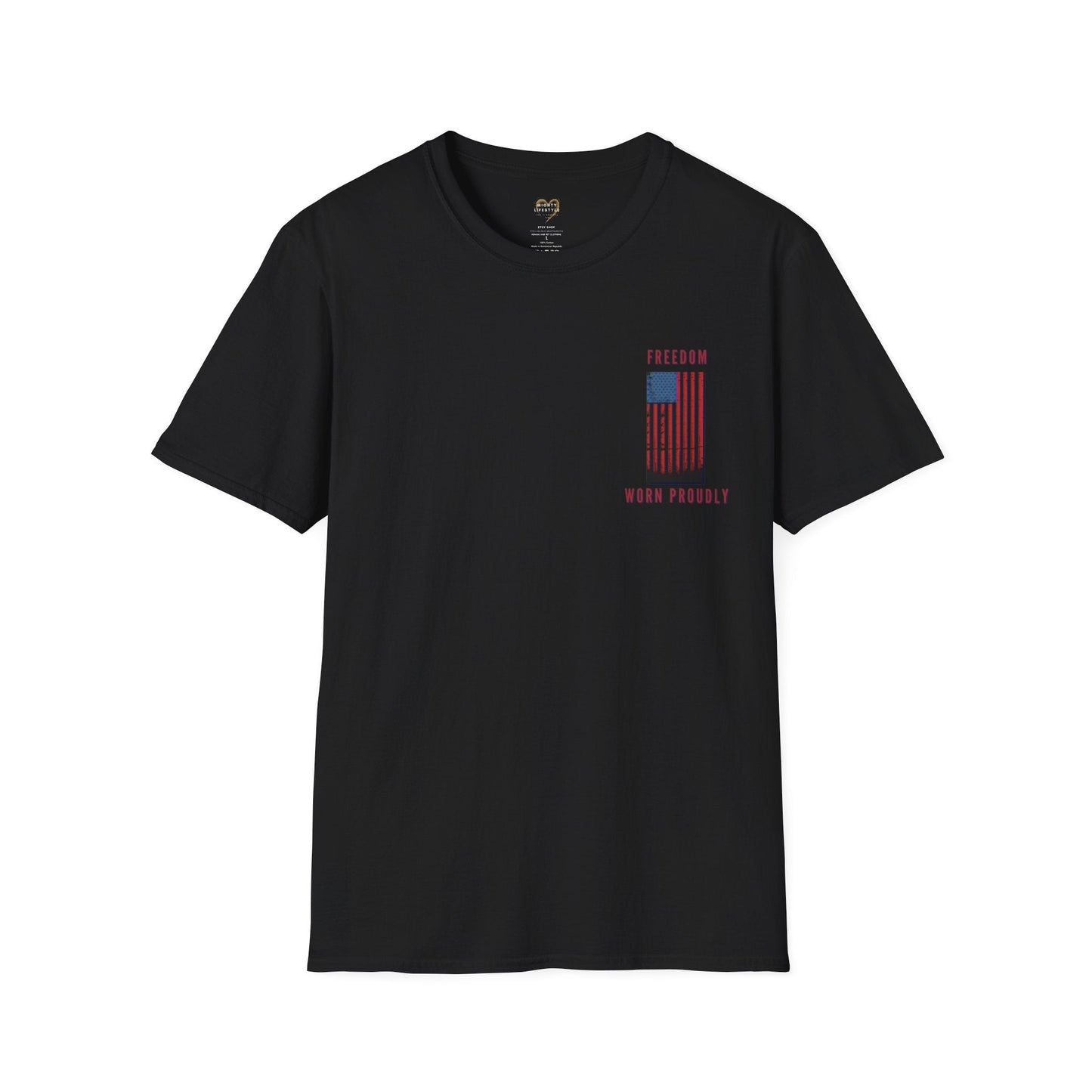 Freedom Worn Proudly Shirt, American Shirt, American Pride, Patriot Shirt, Labor Day, American Tee, USA - Mighty Lifestyle