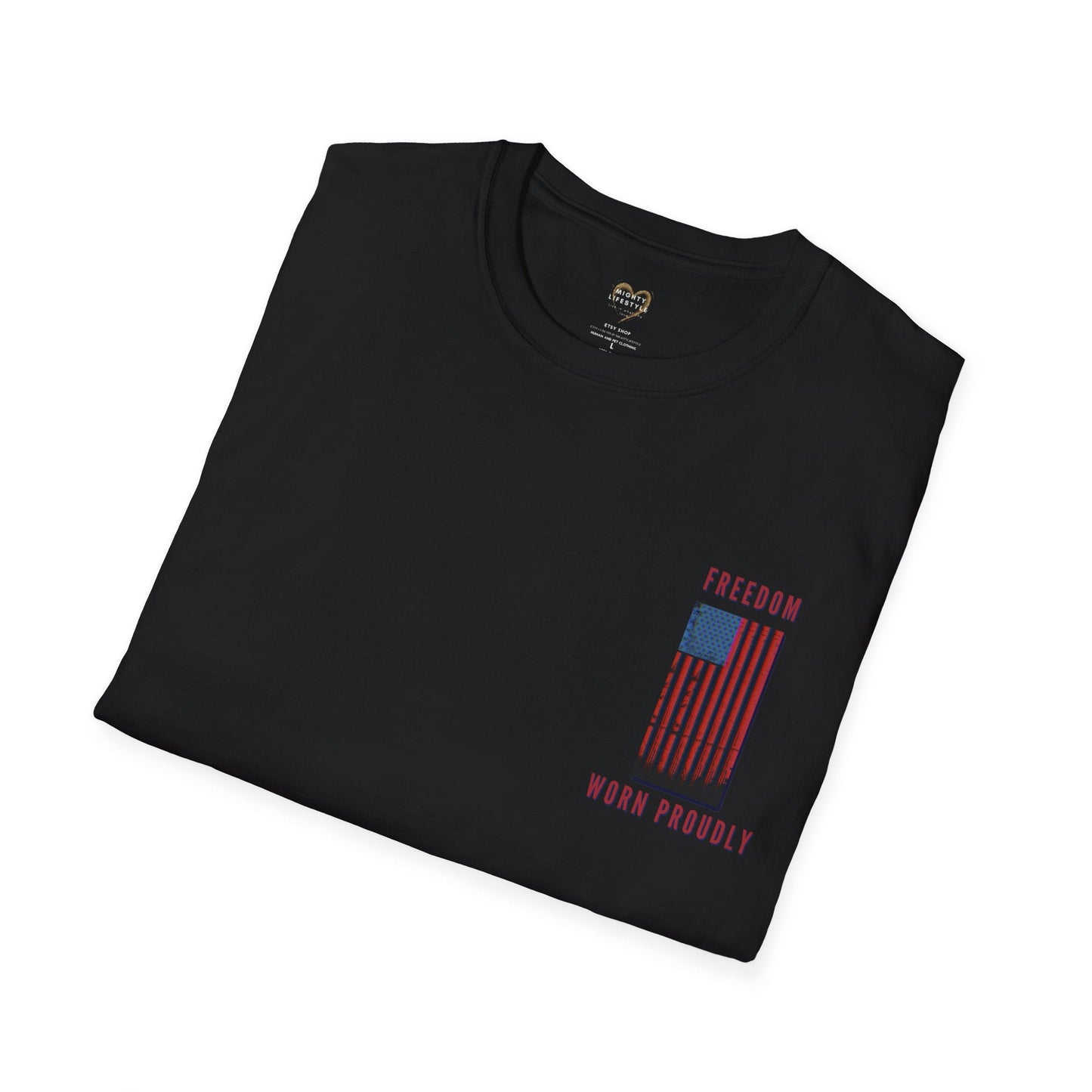 Freedom Worn Proudly Shirt, American Shirt, American Pride, Patriot Shirt, Labor Day, American Tee, USA - Mighty Lifestyle