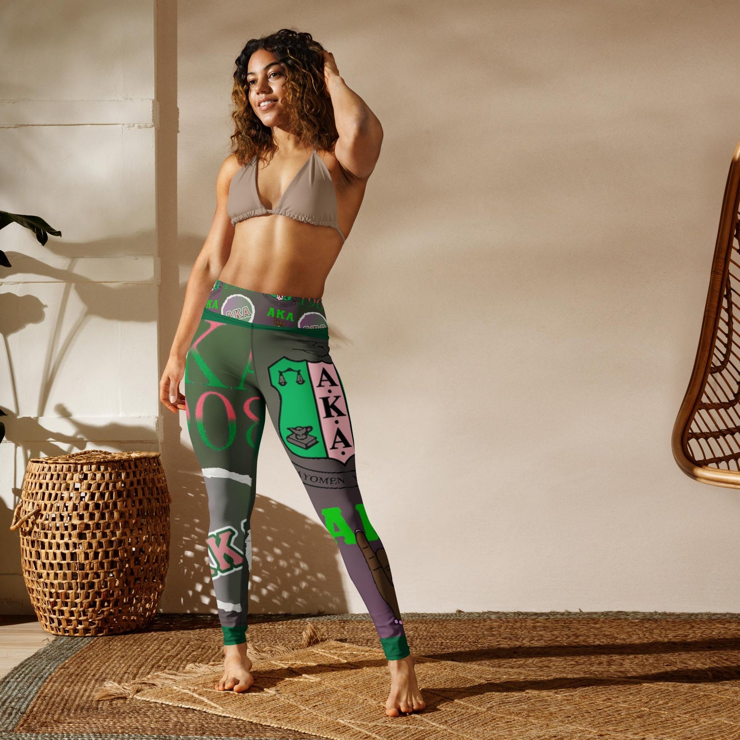 Fun and Classy Yoga Leggings | AKA | Pretty Girls Leggings Gym Tights - Mighty Lifestyle