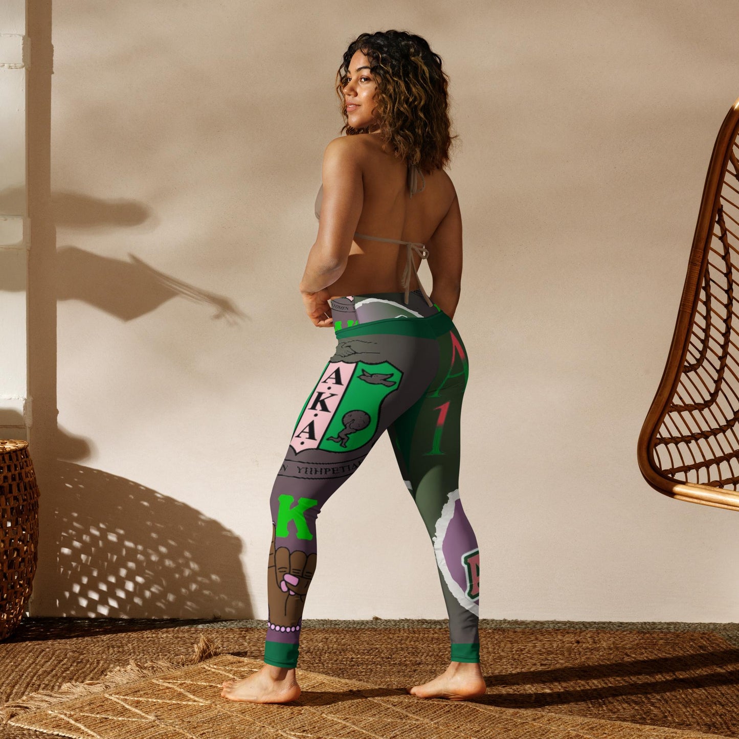 Fun and Classy Yoga Leggings | AKA | Pretty Girls Leggings Gym Tights - Mighty Lifestyle