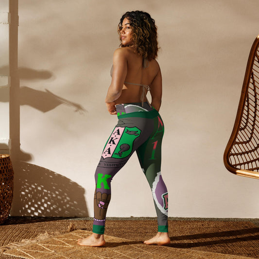 Fun and Classy Yoga Leggings | AKA | Pretty Girls Leggings Gym Tights - Mighty Lifestyle