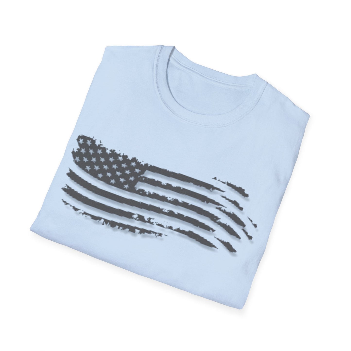 Grayed US Flag Shirt, USA Flag Shirt, American Flag Shirt, American Pride Shirt, Patriot Shirt, Gift for Veterans - Mighty Lifestyle