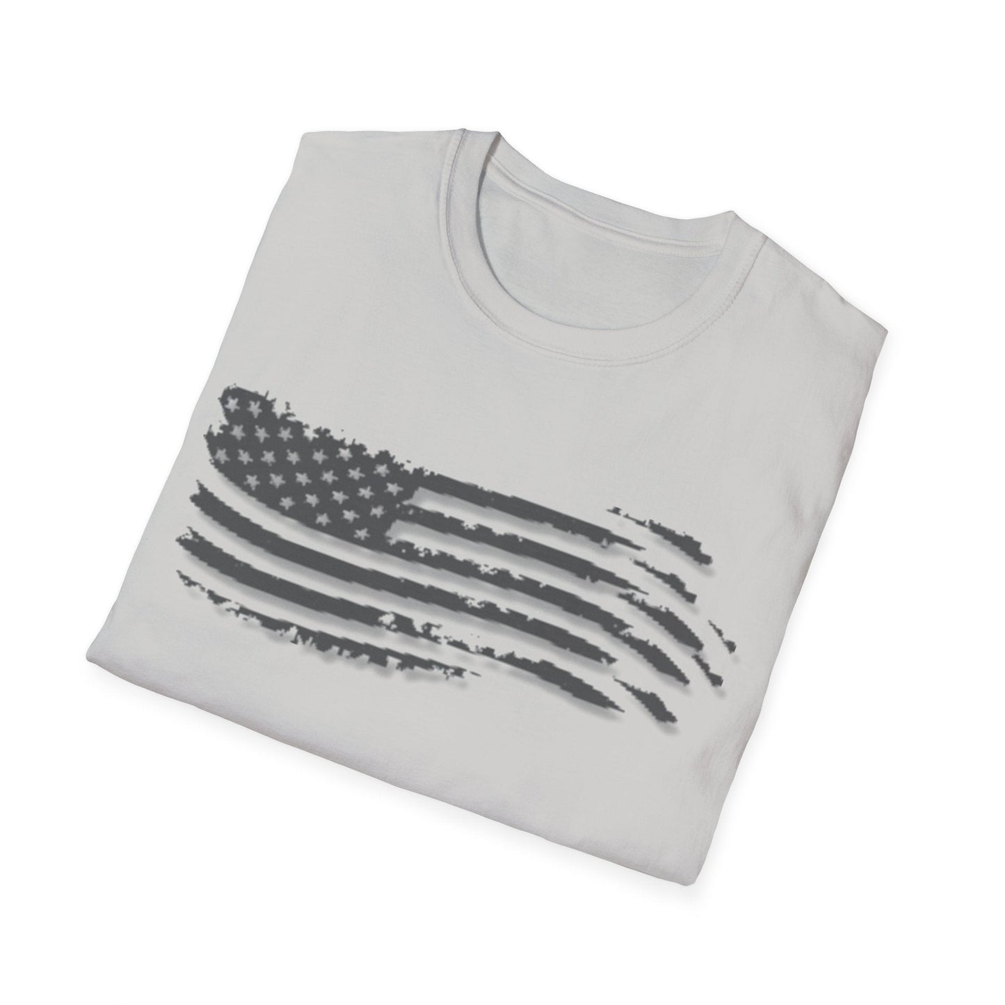 Grayed US Flag Shirt, USA Flag Shirt, American Flag Shirt, American Pride Shirt, Patriot Shirt, Gift for Veterans - Mighty Lifestyle