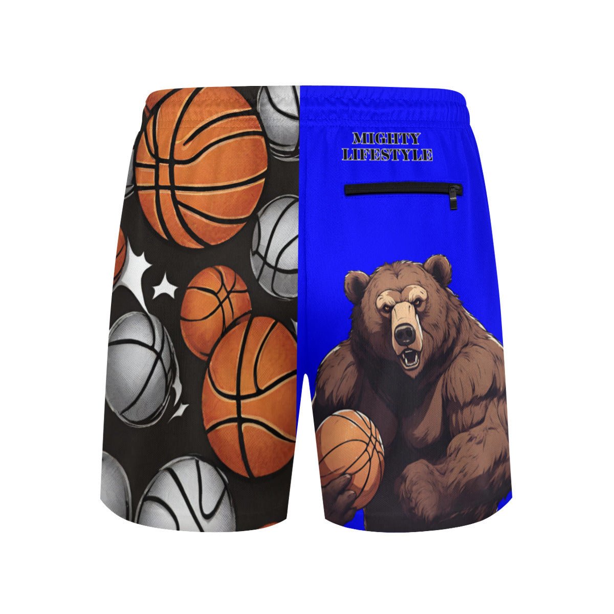 Grizzly Baller Adult Basketball Shorts, Grizzly Baller Shorts, Sports Shorts Grizzly Baller, Unisex Shorts Mighty Lifestyle Basketball Summer Shorts Sports Shorts - Mighty Lifestyle