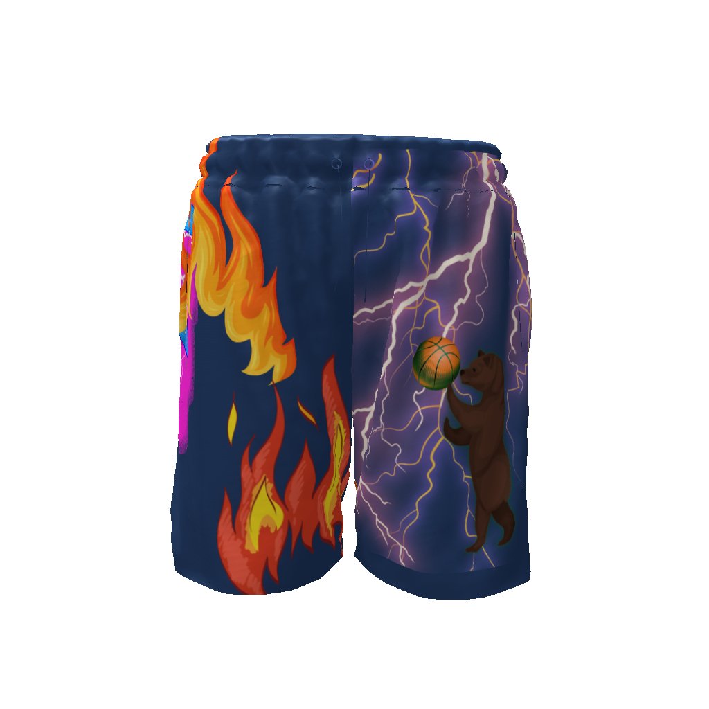 Grizzly Baller Sports Athletic Basketball Shorts Men's Basketball Shorts Fast Drying Mighty Lifestyle Basketball - Mighty Lifestyle