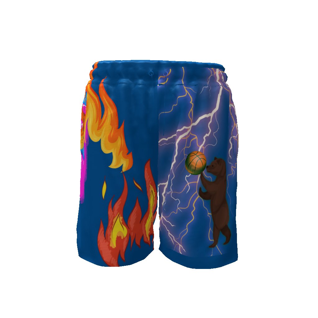 Grizzly Baller Sports Athletic Basketball Shorts Men's Basketball Shorts Fast Drying Mighty Lifestyle Basketball - Mighty Lifestyle