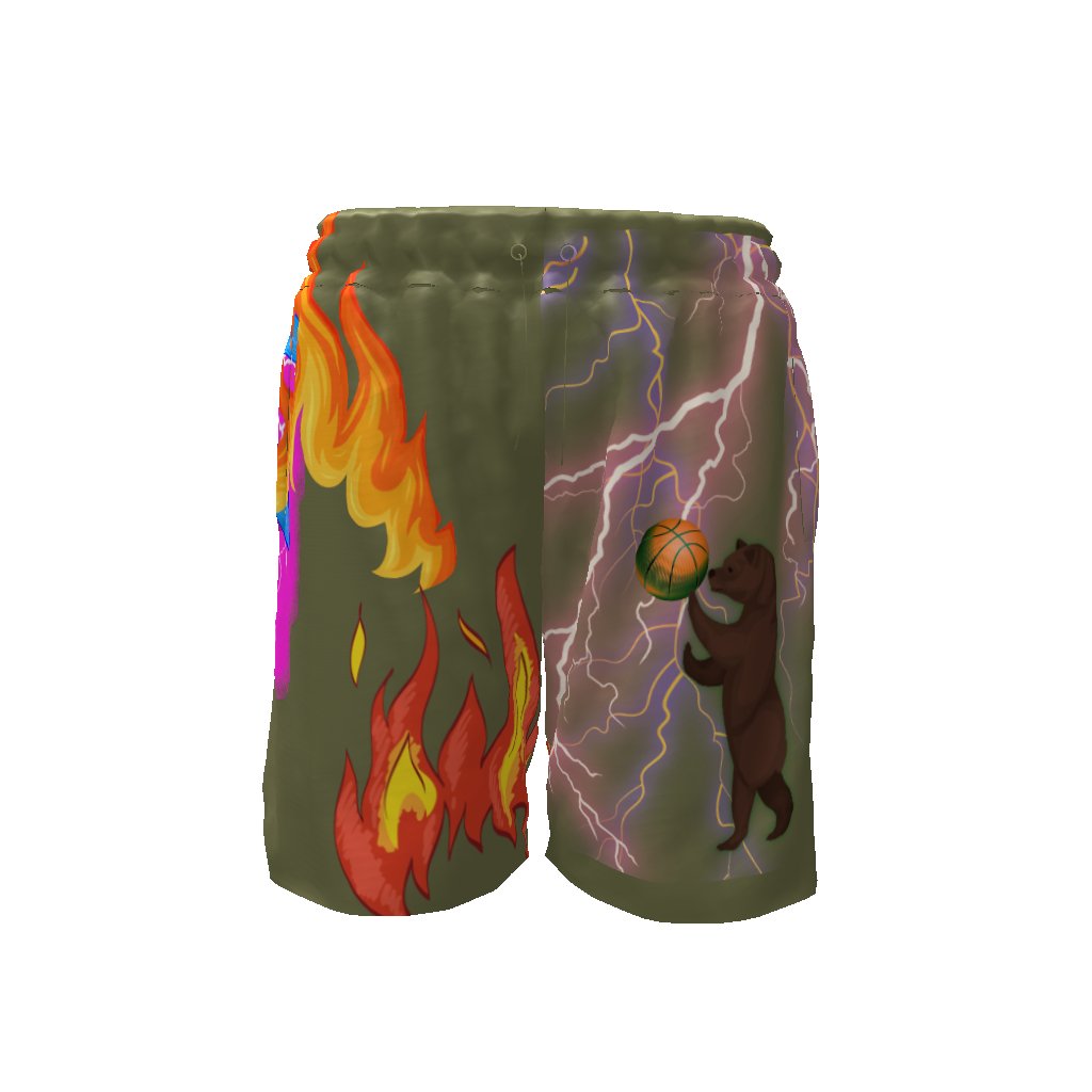 Grizzly Baller Sports Athletic Basketball Shorts Men's Basketball Shorts Fast Drying Mighty Lifestyle Basketball - Mighty Lifestyle