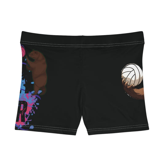 Grizzly Baller Volleyball Shorts, Cute Shorts, Comfortable Shorts, Volleyball Shorts, Sports Tights, Sports Shorts, Women's Shorts (AOP) - Mighty Lifestyle
