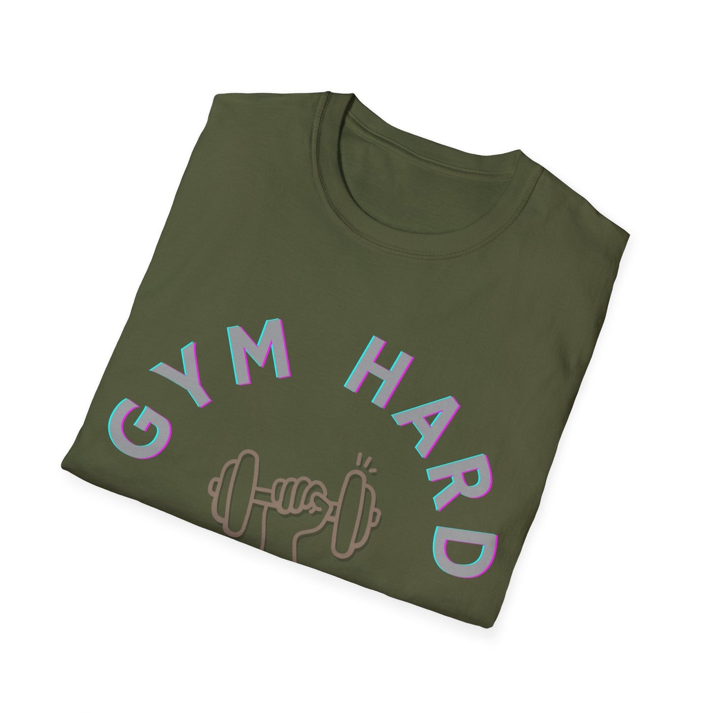 Gym Hard, Shirt for Gym Lover, Gift for Athlete, Gym Rat, Crossfit Shirt, Workout Partner Shirt - Mighty Lifestyle