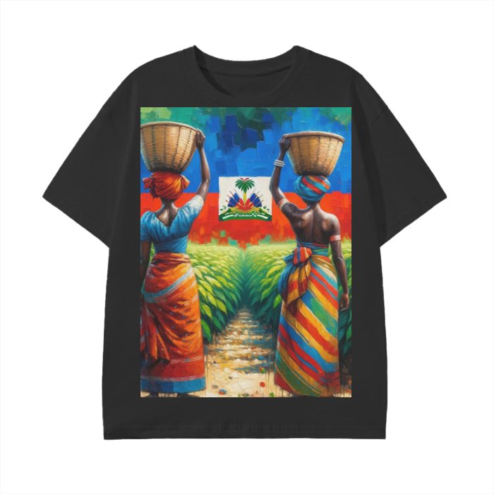 Haitian Artsy Shirt | Classic Haitian Comfortable, Durable Shirt | Haiti Shirt | Haitian Flag Shirt | Haitian Culture Shirt - Mighty Lifestyle