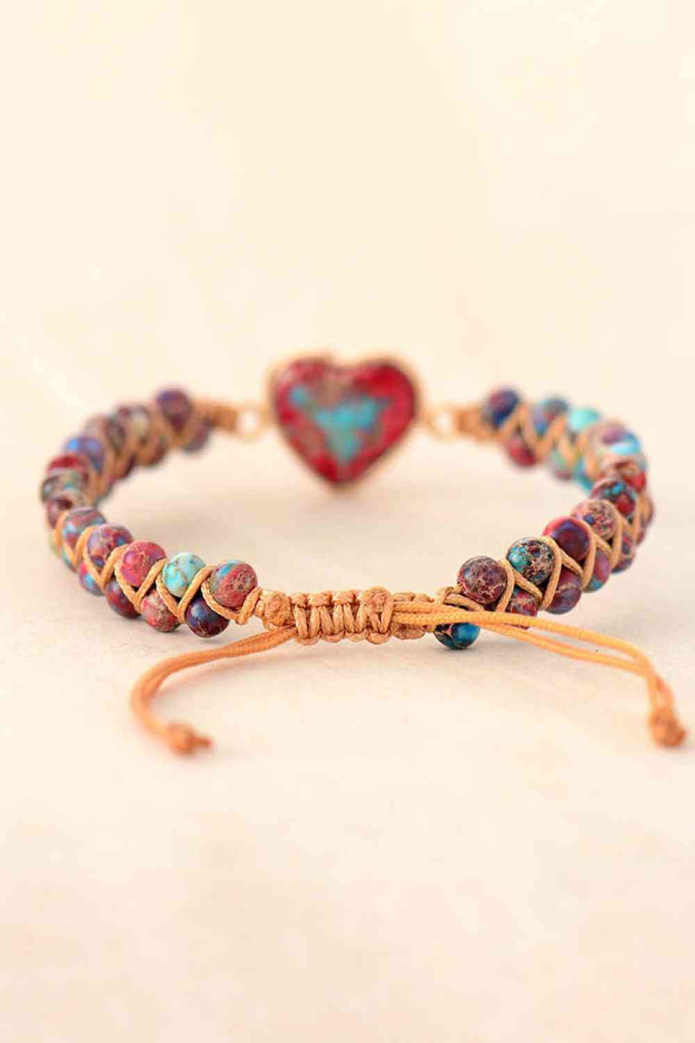 Handmade Heart Shape Natural Stone Bracelet - Mighty Lifestyle