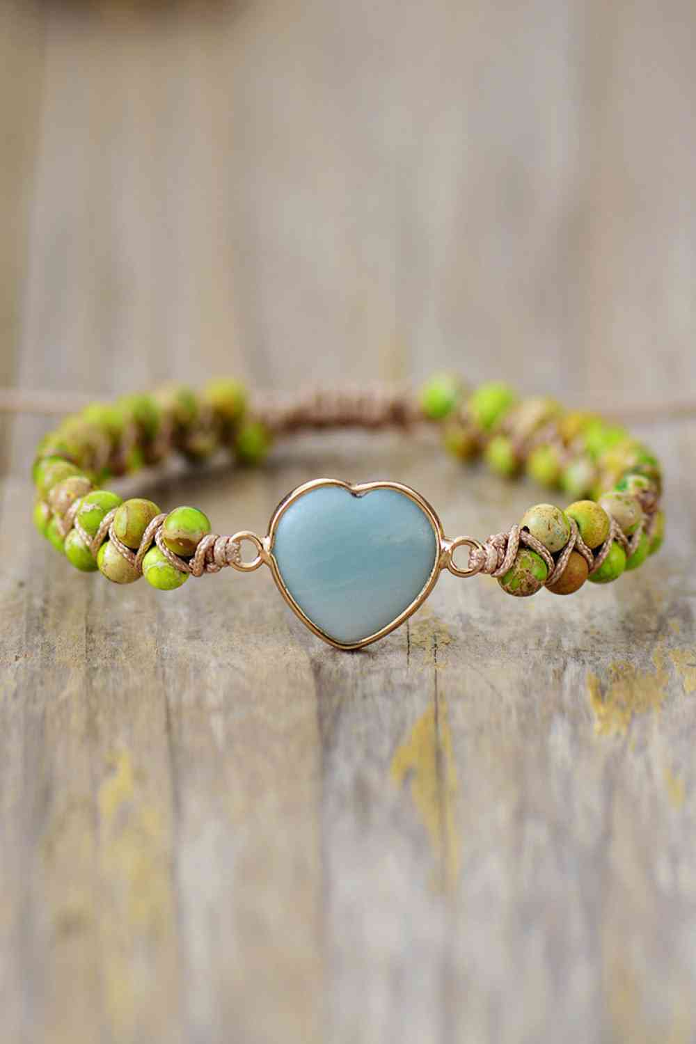 Handmade Heart Shape Natural Stone Bracelet - Mighty Lifestyle