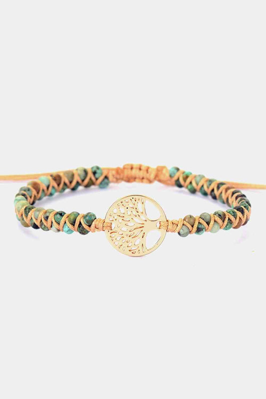 Handmade Tree Shape Beaded Copper Bracelet - Mighty Lifestyle