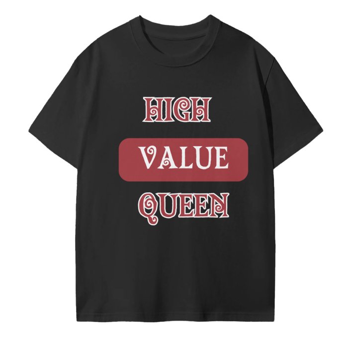 High Value Queen Drop Shoulder Seamless T-Shirt - 200 GSM - Mighty Lifestyle