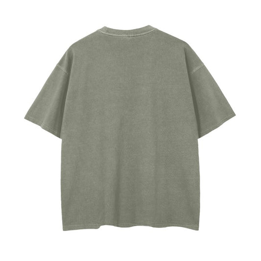 Highly Favored Shirt | Statement Shirt |Vintage Wash Drop Shoulder T-Shirt - Mighty Lifestyle