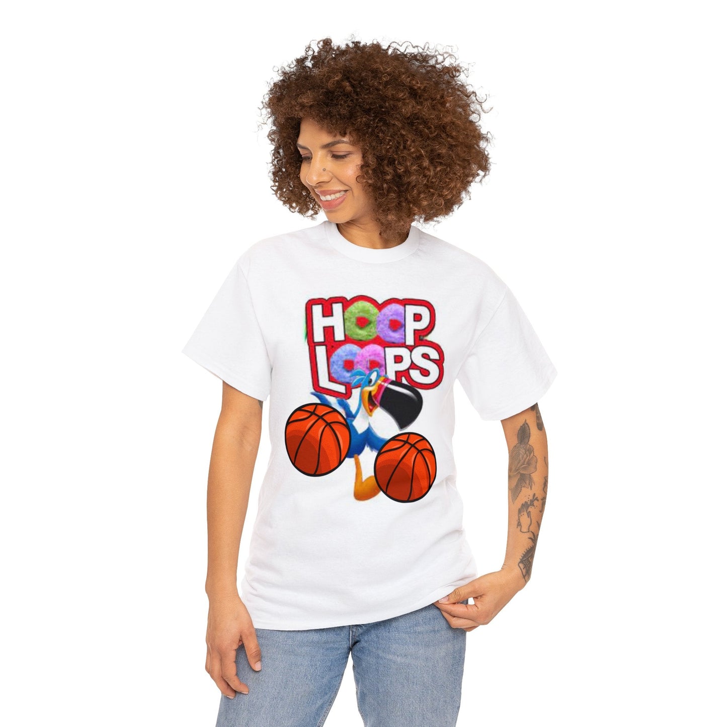 Hooping Shirt, Hoop it up, it up, Loop, Hoops Loops Shirt, Shirt for Basketball - Mighty Lifestyle