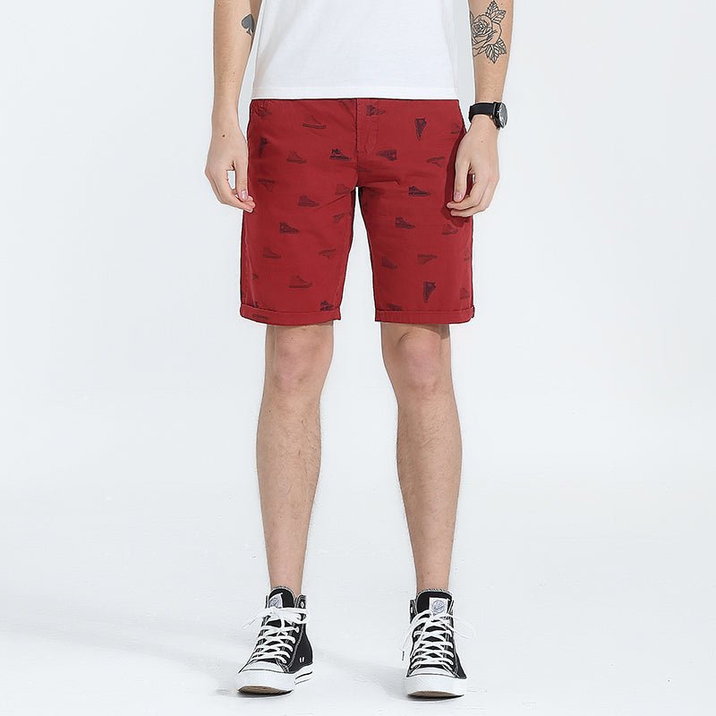Hot Bro Summer Shorts | Men Fashion Casual Pattern Print Shorts Men 100% Cotton Brand New Slim Fit Pattern Washed Cargo Shorts Men - Mighty Lifestyle