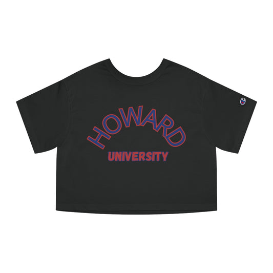 Howard University, Howard HBCU, H, Howard Homecoming, Howard Football, Black Greek, Champion Women's Heritage Cropped T-Shirt - Mighty Lifestyle