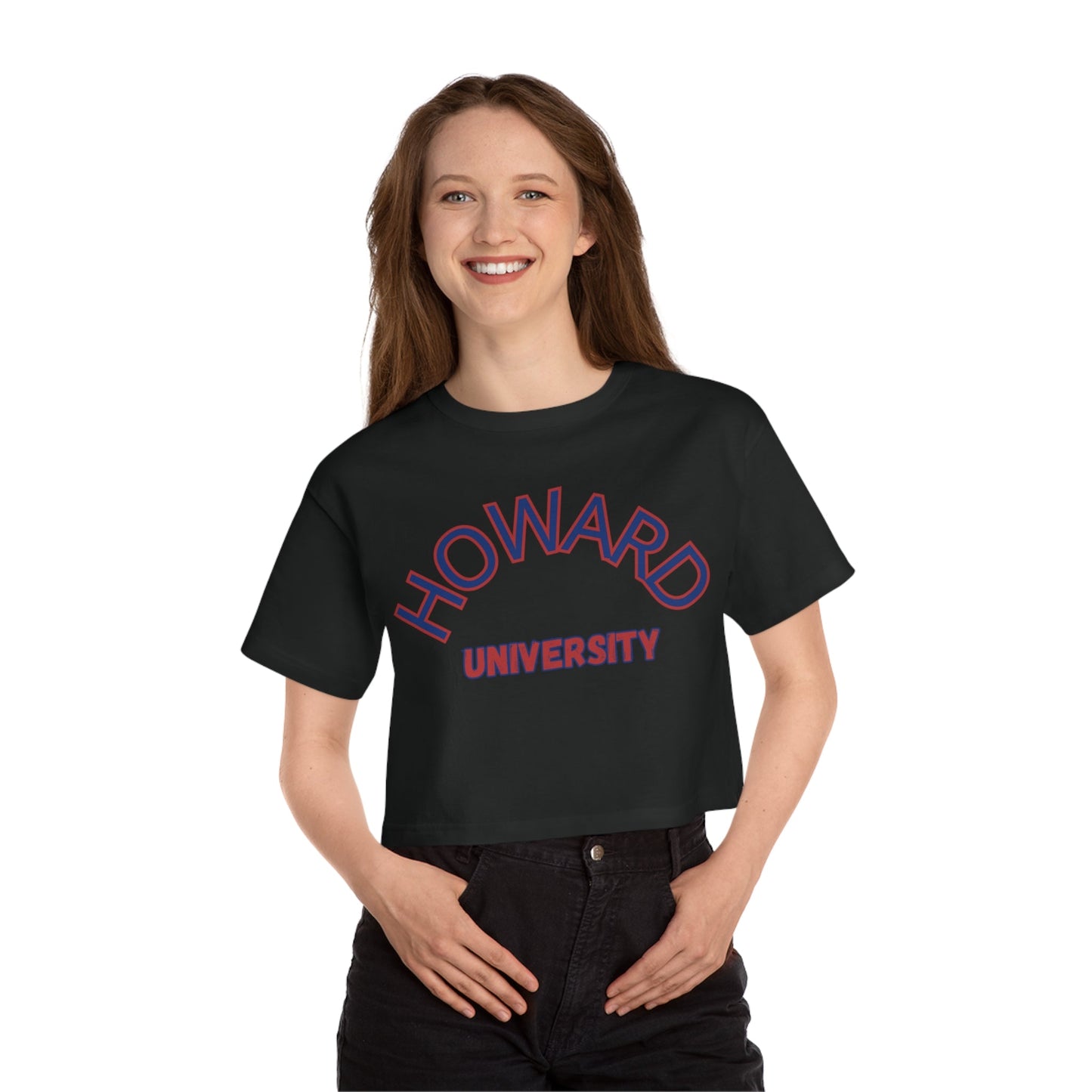 Howard University, Howard HBCU, H, Howard Homecoming, Howard Football, Black Greek, Champion Women's Heritage Cropped T-Shirt - Mighty Lifestyle