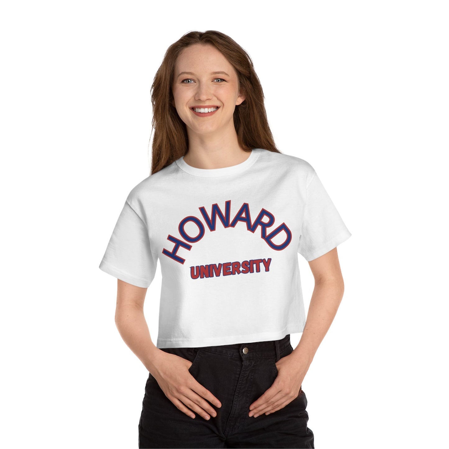 Howard University, Howard HBCU, H, Howard Homecoming, Howard Football, Black Greek, Champion Women's Heritage Cropped T-Shirt - Mighty Lifestyle