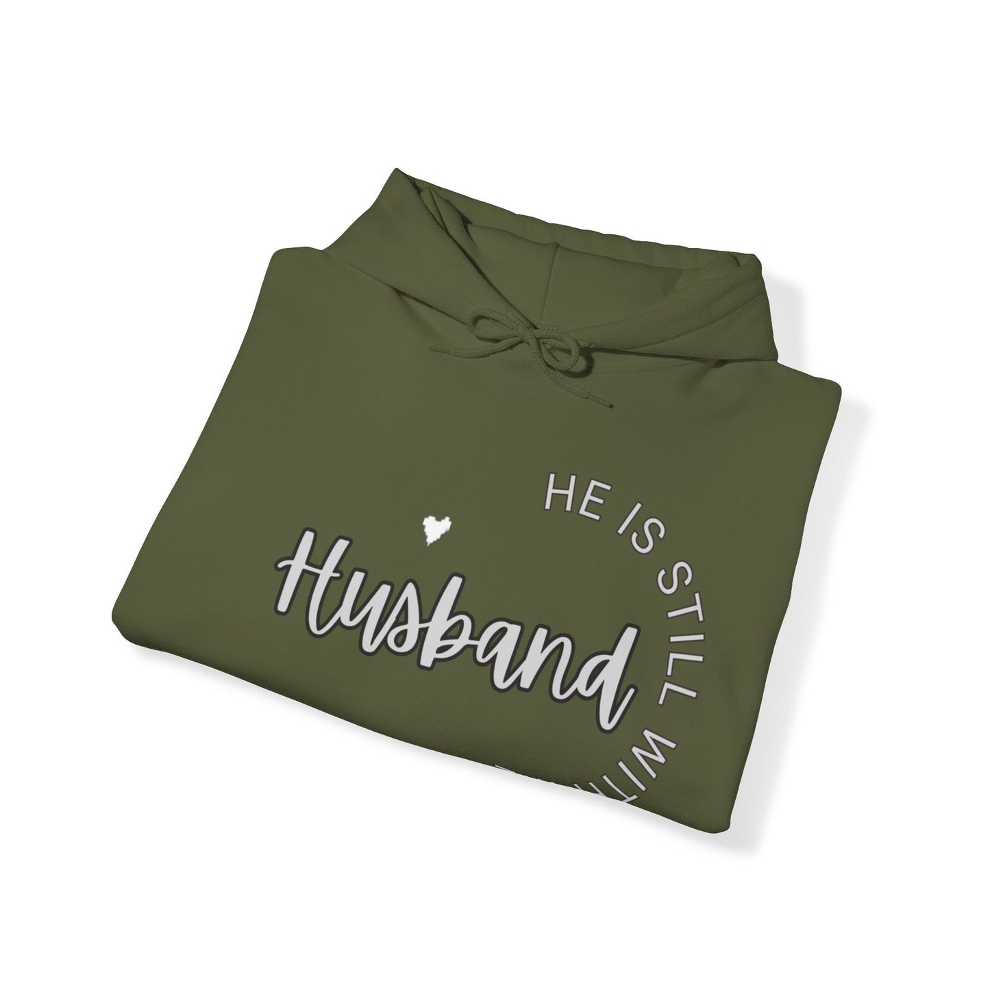 Husband He is Still with Me, Memorial, RIP, Now an Angel, Gone but not forgotten Hoodie, Unisex Heavy Blend™ Hooded Sweatshirt - Mighty Lifestyle