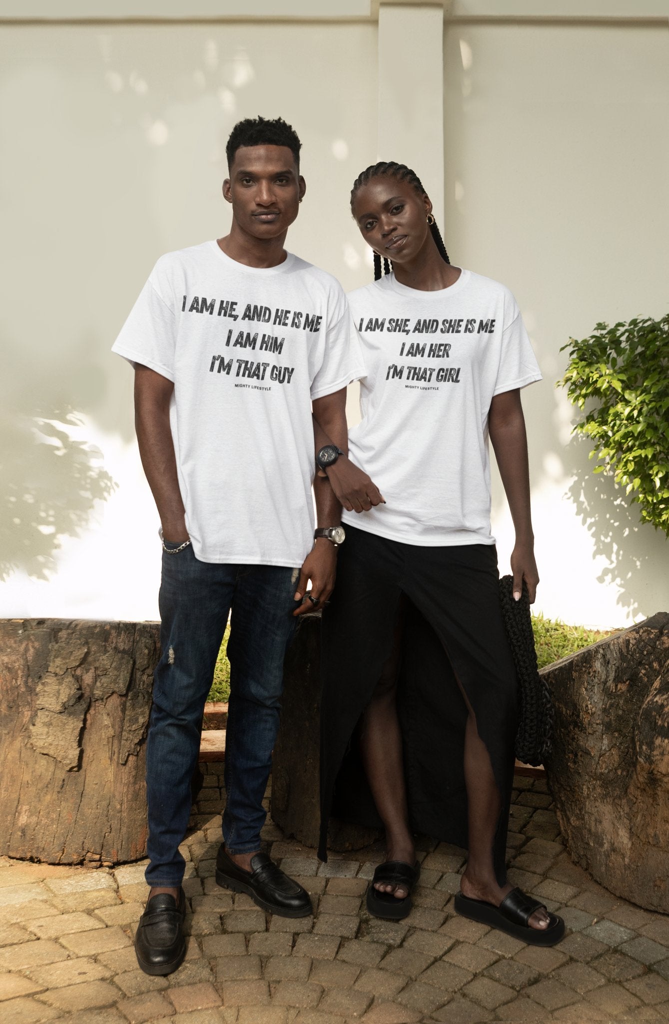 I Am He, and He is Me, I am Him, I'm That Guy Vintage Wash Drop Shoulder T-Shirt - Mighty Lifestyle