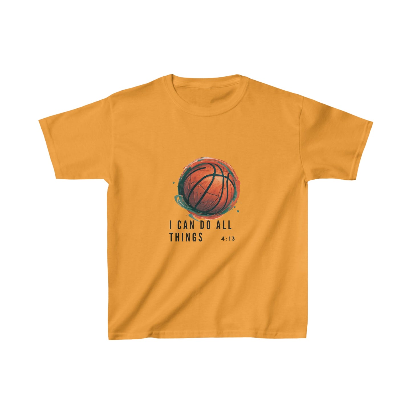 I Can Do All Things | Youth Kids Basketball Shirt | Sports Shirt Basketball Shirt | Casual or Sports Shirt for Kids - Mighty Lifestyle