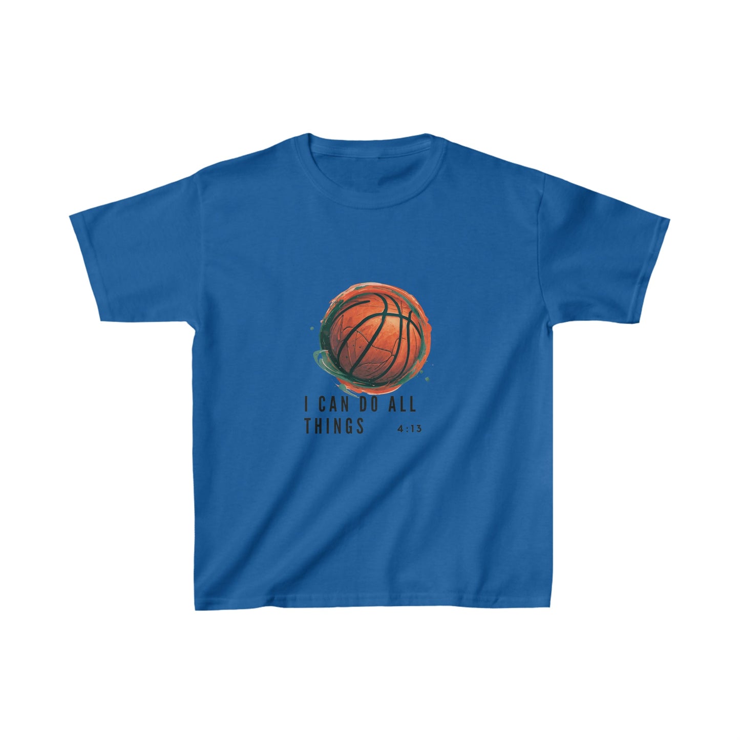 I Can Do All Things | Youth Kids Basketball Shirt | Sports Shirt Basketball Shirt | Casual or Sports Shirt for Kids - Mighty Lifestyle