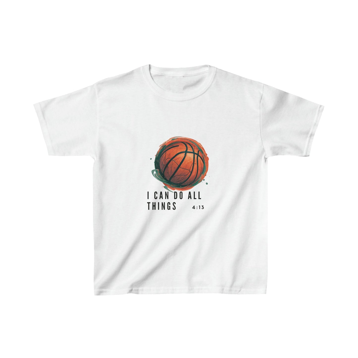 I Can Do All Things | Youth Kids Basketball Shirt | Sports Shirt Basketball Shirt | Casual or Sports Shirt for Kids - Mighty Lifestyle