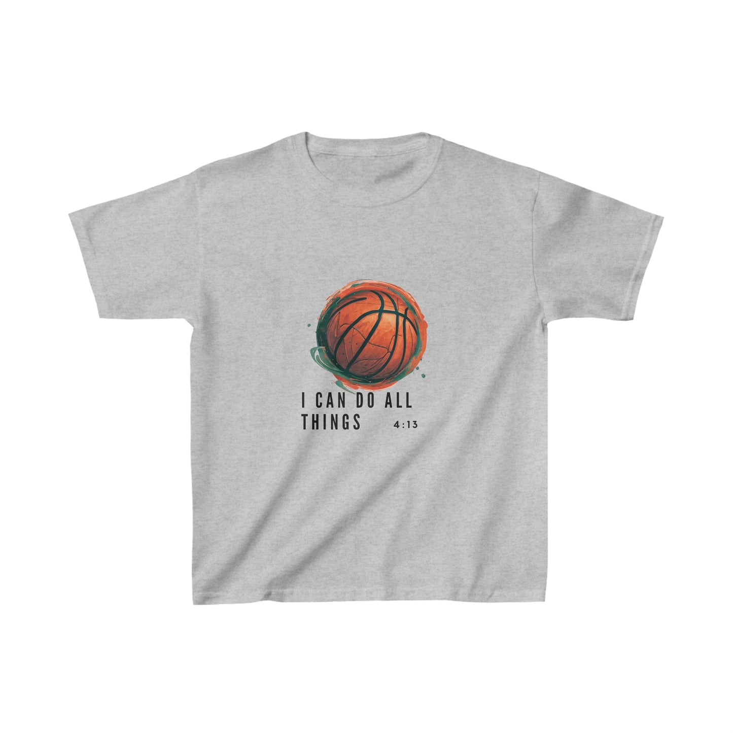 I Can Do All Things | Youth Kids Basketball Shirt | Sports Shirt Basketball Shirt | Casual or Sports Shirt for Kids - Mighty Lifestyle