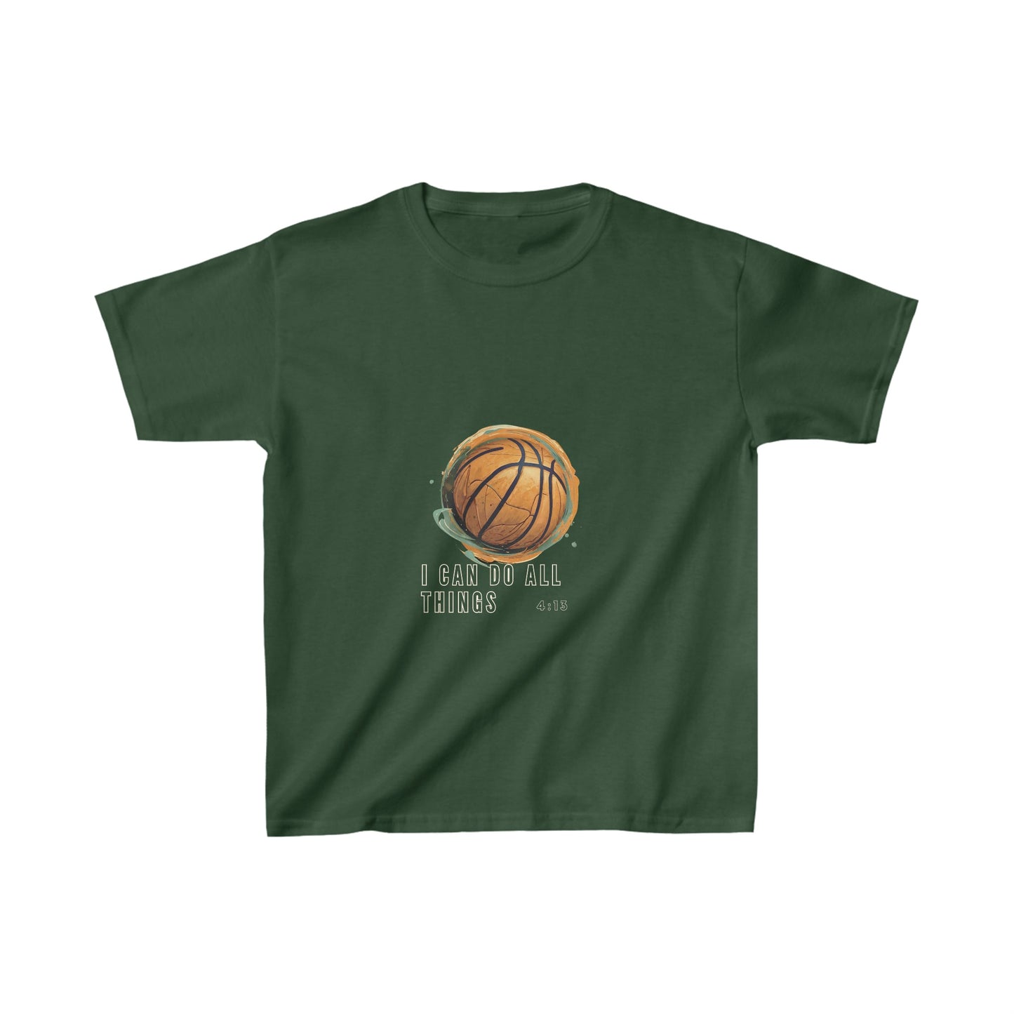 I Can Do All Things | Youth Kids Basketball Shirt | Sports Shirt Basketball Shirt | Casual or Sports Shirt for Kids - Mighty Lifestyle