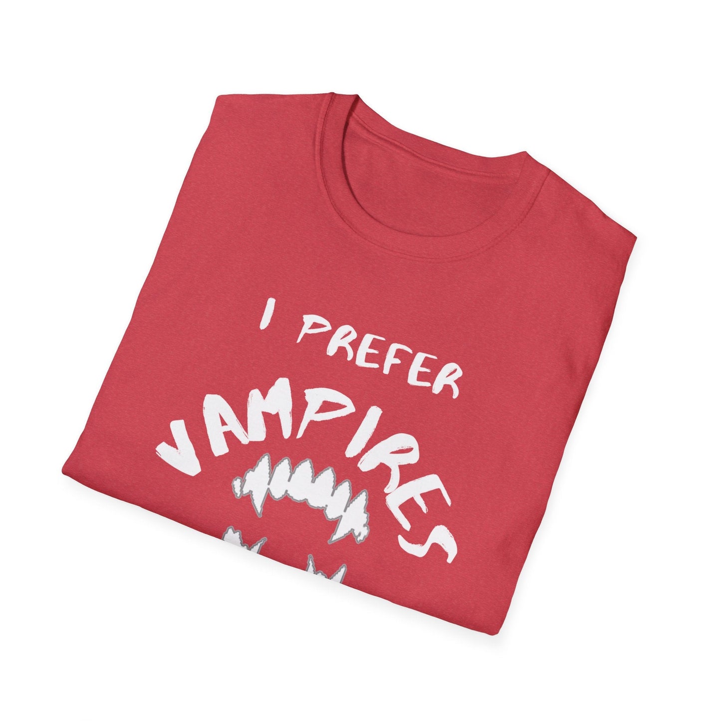 I Prefer Vampires Over Humans, Vampire Shirt, Supernatural Being Shirt, Gift for him man, Gift for her woman, Halloween Shirt - Mighty Lifestyle