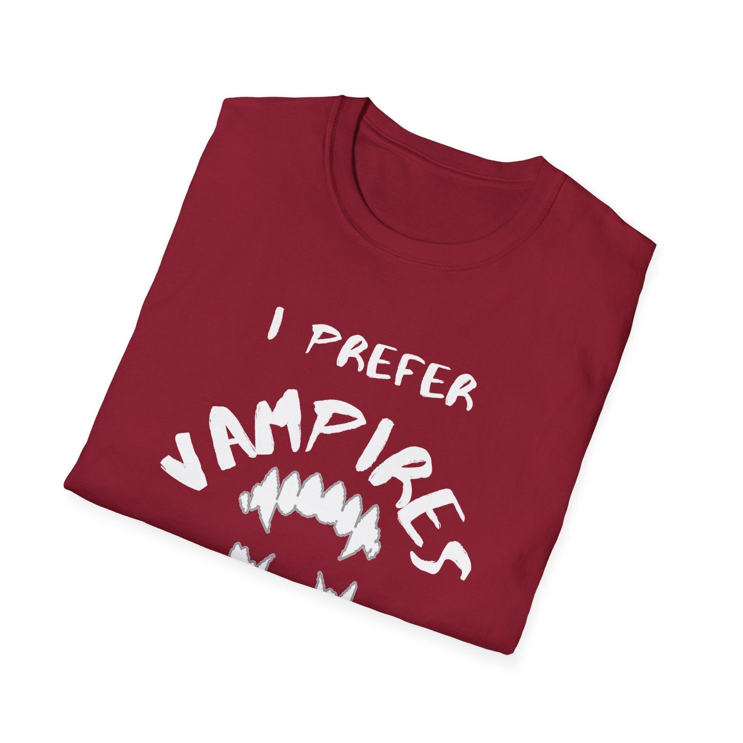 I Prefer Vampires Over Humans, Vampire Shirt, Supernatural Being Shirt, Gift for him man, Gift for her woman, Halloween Shirt - Mighty Lifestyle