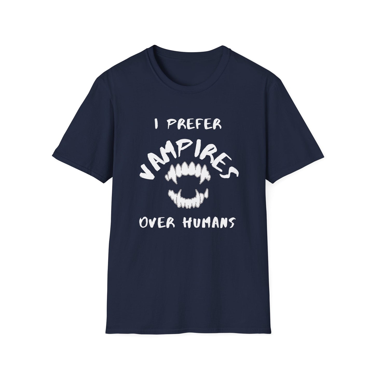 I Prefer Vampires Over Humans, Vampire Shirt, Supernatural Being Shirt, Gift for him man, Gift for her woman, Halloween Shirt - Mighty Lifestyle