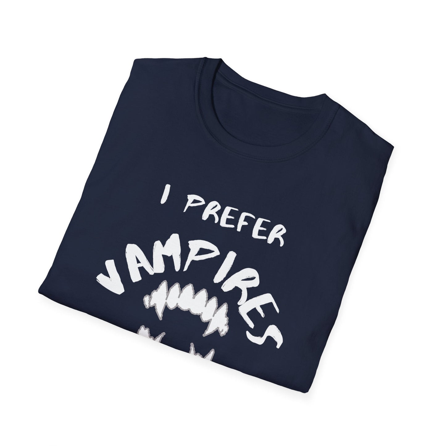 I Prefer Vampires Over Humans, Vampire Shirt, Supernatural Being Shirt, Gift for him man, Gift for her woman, Halloween Shirt - Mighty Lifestyle
