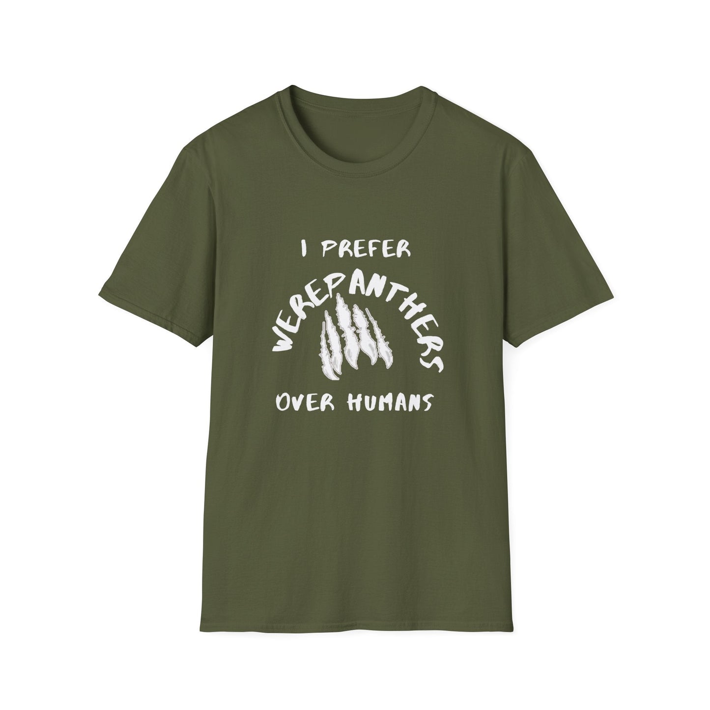 I Prefer WerePanthers Over Humans, WerePanther Shirt, Supernatural Being TShirt, Gift for him man, Gift for her woman - Mighty Lifestyle